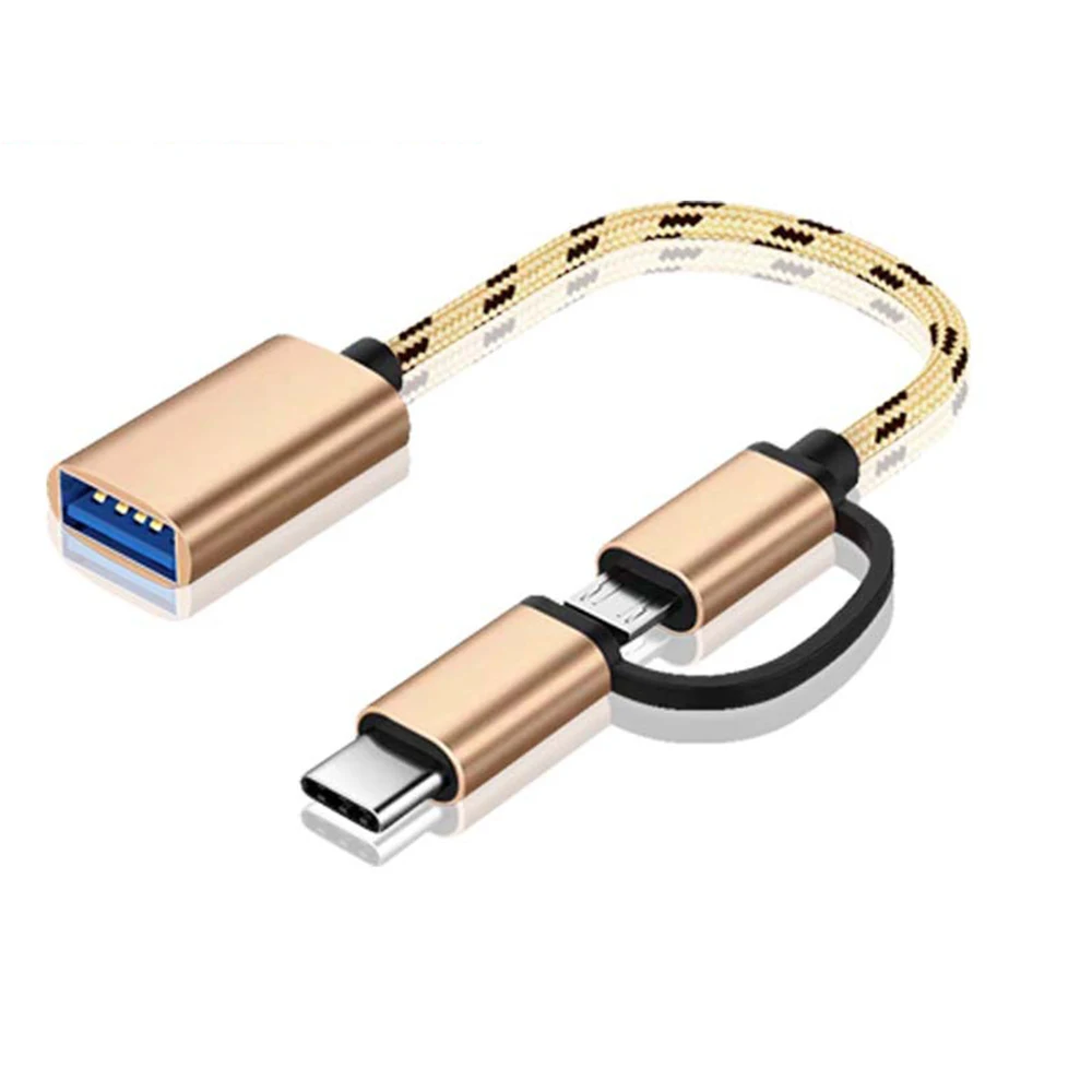 Two in One OTG Line Type-C Plus Micro